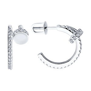 Серьги из серебра SOKOLOV 94-122-02048-1