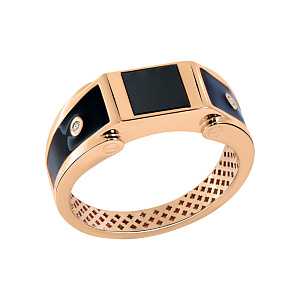 Кольцо мужское из золота BERGER 040008