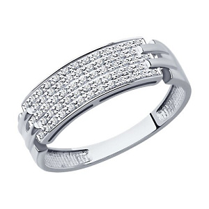 Кольцо с бриллиантом SOKOLOV 1012325-3