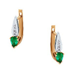 Серьги с бриллиантом Бриант ER3787E