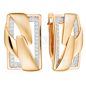 Серьги из золота кл3854а-01