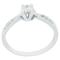 Кольцо помолвочное с бриллиантом Бриант RW3759D