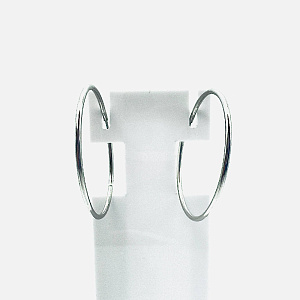 Серьги кольца из серебра 07С30К3001К