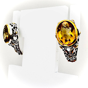 Серьги из серебра Русский СтилЬ 34-3044-41-80-0