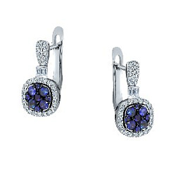 Серьги с бриллиантом SARGON E2917-1011