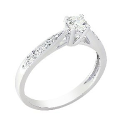 Кольцо помолвочное с бриллиантом ГАЛЕРЕЯ ЭКСКЛЮЗИВА 4510363