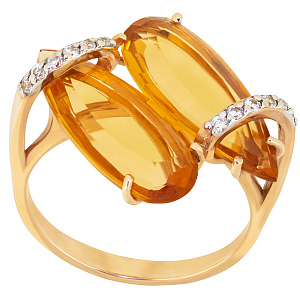 Кольцо из золота Октагон К-0114