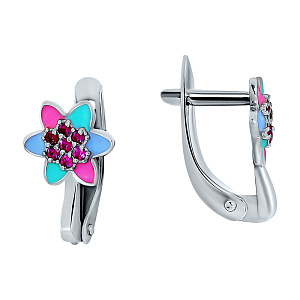 Серьги детские из серебра ЗОЛОТОЙ МЕРКУРИЙ 235503