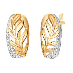 Серьги из золота Атолл 21006