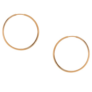 Серьги кольца из золота Золотник 21-005