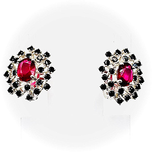 Серьги из серебра Серена-Сильвер Т6СК.702РБR-1