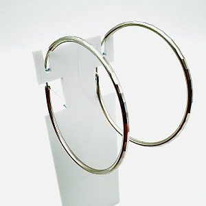 Серьги кольца из серебра Каскад 23100001326