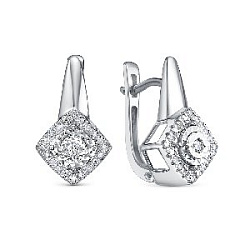 Серьги с бриллиантом 5-6890-103И2-2Б