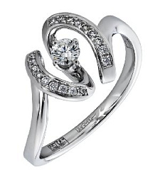 Кольцо с бриллиантом Арт-Модерн 010330