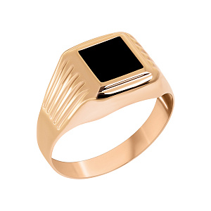 Кольцо мужское из золота Атолл 4186эс10