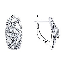 Серьги из серебра SOKOLOV 94023555