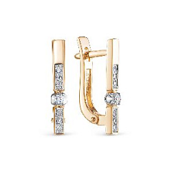 Серьги с бриллиантом ЛЕТО 670-2100