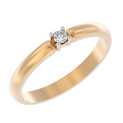 Кольцо помолвочное с бриллиантом АРИНА 1030391-11240