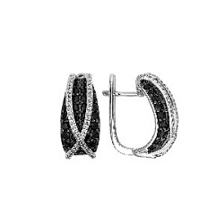 Серьги из серебра СРС3054Ф