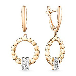 Серьги из золота CORONA с4684