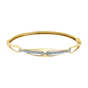 Браслет жесткий из золота CORONA бр4477л