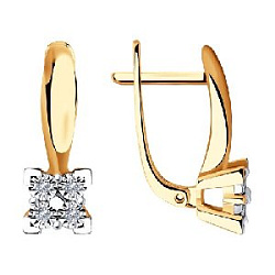 Серьги с бриллиантом SOKOLOV 1021416 №25 5