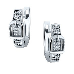 Серьги из серебра РОСТЗОЛОТО MUR-416