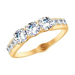 Кольцо из золота SOKOLOV 019161