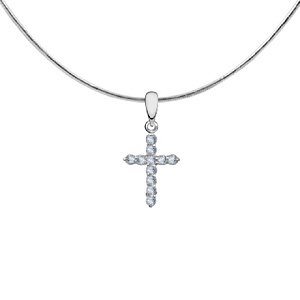 Подвеска крест из серебра ПДР0028В