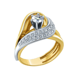 Кольцо с бриллиантом 0194