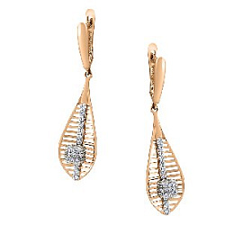 Серьги из золота CORONA с4478