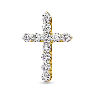 Подвеска крест с бриллиантом Grant Jewelry 9901046