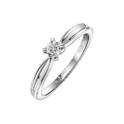 Кольцо помолвочное с бриллиантом Арт-Модерн 010111