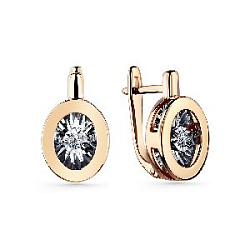 Серьги с бриллиантом grigoriev 02-11-5744-11-00-1