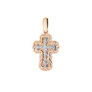 Подвеска крест из золота DEL'TA 080635