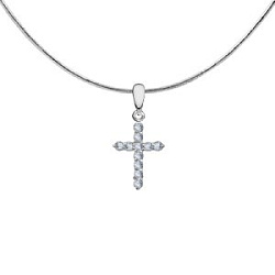 Подвеска крест из серебра ПДР0028В