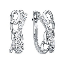 Серьги с бриллиантом 5-6820-103-2Б