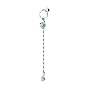 Серьга из серебра SOKOLOV 94170218