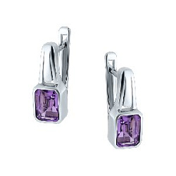 Серьги из серебра Русский СтилЬ 42-6729-5-2