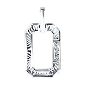 Подвеска с бриллиантом SOKOLOV 1031009-3 №25 37