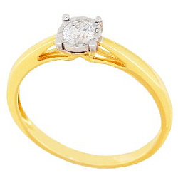 Кольцо помолвочное с бриллиантом Бриант RYI18607D