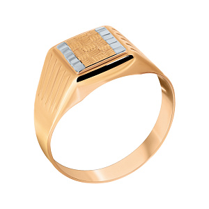 Кольцо мужское из золота Maskom ТКМ 1-3