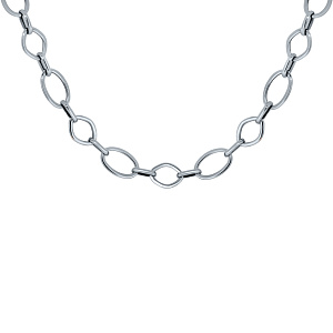 Колье из серебра Марказит 433018