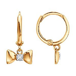 Серьги детские из золота SOKOLOV 0201043