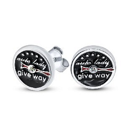 Серьги пуссеты из серебра Silver wings 220001S-148