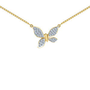 Колье с бриллиантом Бриант NY00063D