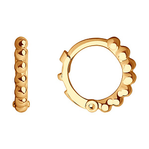 Серьги кольца из золота SOKOLOV 029788