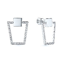 Серьги пуссеты из золота CORONA с4581б