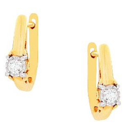 Серьги с бриллиантом Бриант ERI6431D