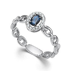 Кольцо с бриллиантом АЛЬКОР 16091-202